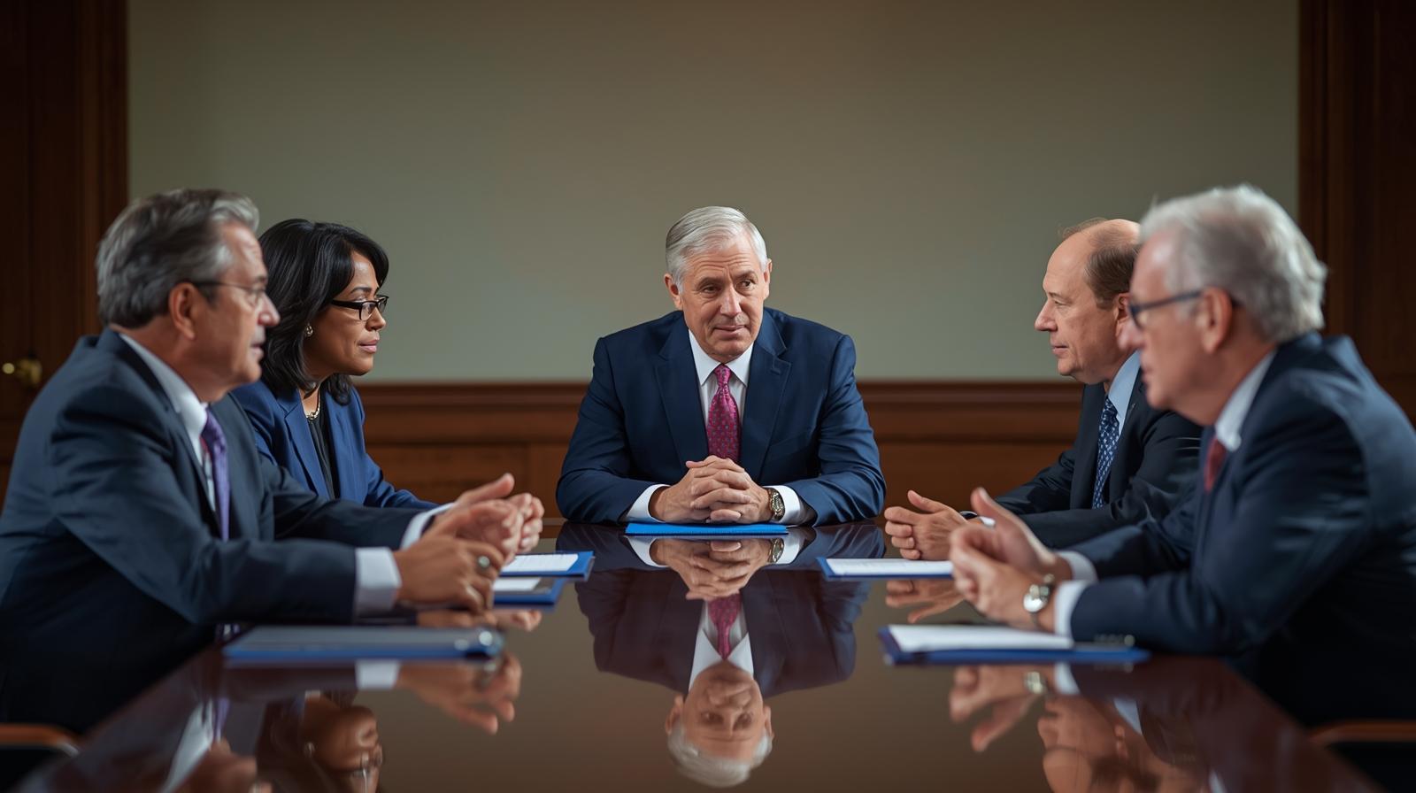 Politicians Meeting For Peace